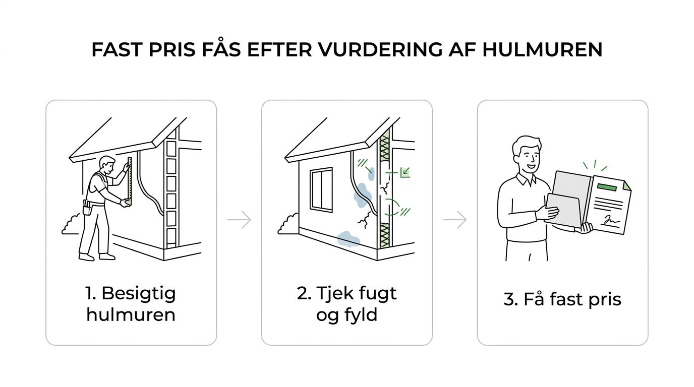 Calidi hulmursisolering i Kalundborg med fast pris