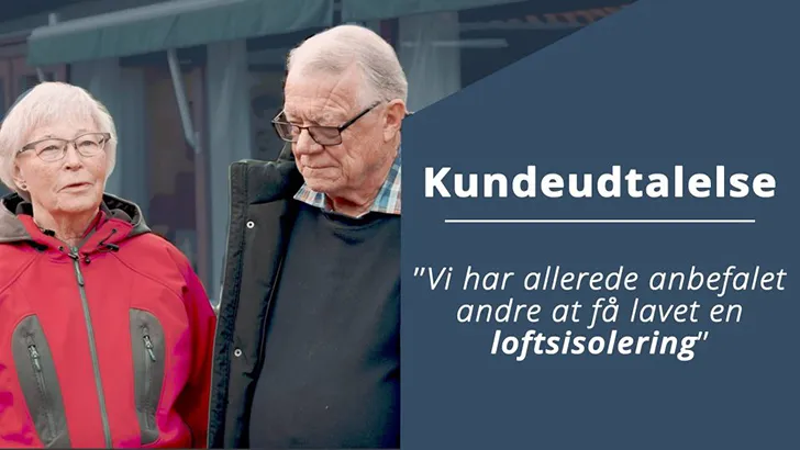 Hulmursisolering - kundeudtalelse om Calidis arbejde med isolering af loft