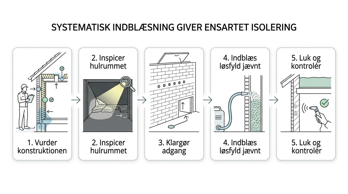 Indblæsning af isolering: sådan foregår det