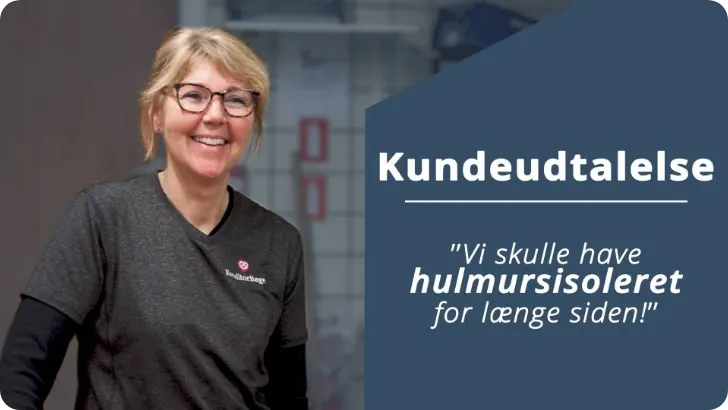 Kundeudtalelse - Jannie fortæller om sine oplevelse med Calidi, som klarede alt hulmursisolering af hendes hus